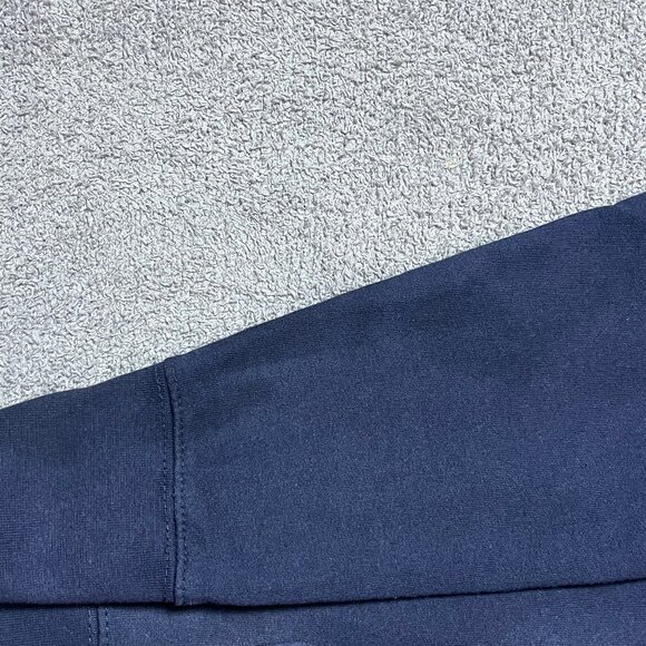 Trader Joe's Flaw Hoodie Full Zip Navy Hibiscus Employee Men's Small - Picture 4 of 4